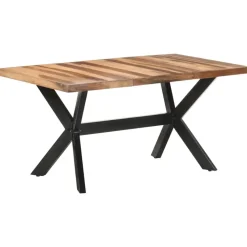 vidaXL - Eettafel - Bruin - Hout - 160 x 80 x 75 cm