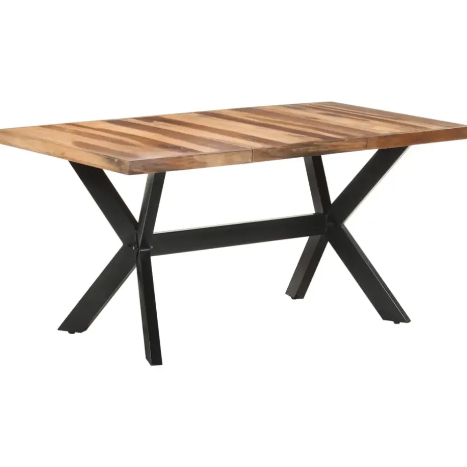 vidaXL - Eettafel - Bruin - Hout - 160 x 80 x 75 cm