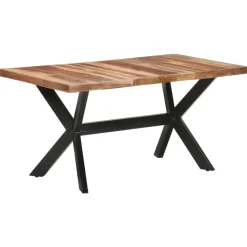 vidaXL - Eettafel - Bruin - Hout - 160 x 80 x 75 cm