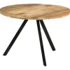 vidaXL - Eettafel - Bruin - Hout - Ø 110 x 75 cm