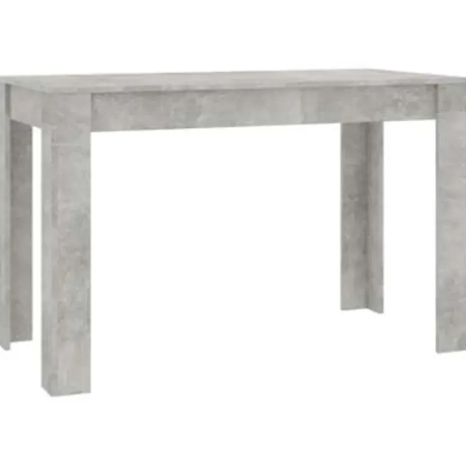 vidaXL - Eettafel - Grijs - Bewerkt hout
