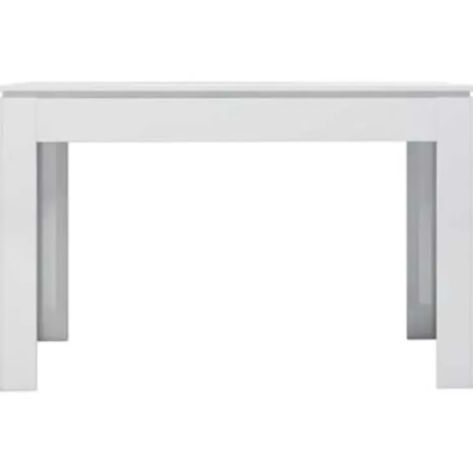 vidaXL - Eettafel - Wit - Bewerkt hout