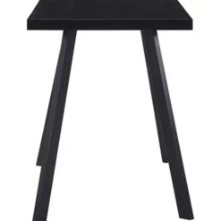 vidaXL - Eettafel - Zwart - Glas - 120 x 60 x 75 cm