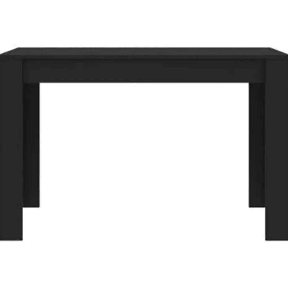vidaXL - Eettafel - Zwart - Bewerkt hout