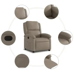 vidaXL - Fauteuil - Bruin - Kunstleer