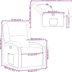 vidaXL - Fauteuil - Grijs - Kunstleer