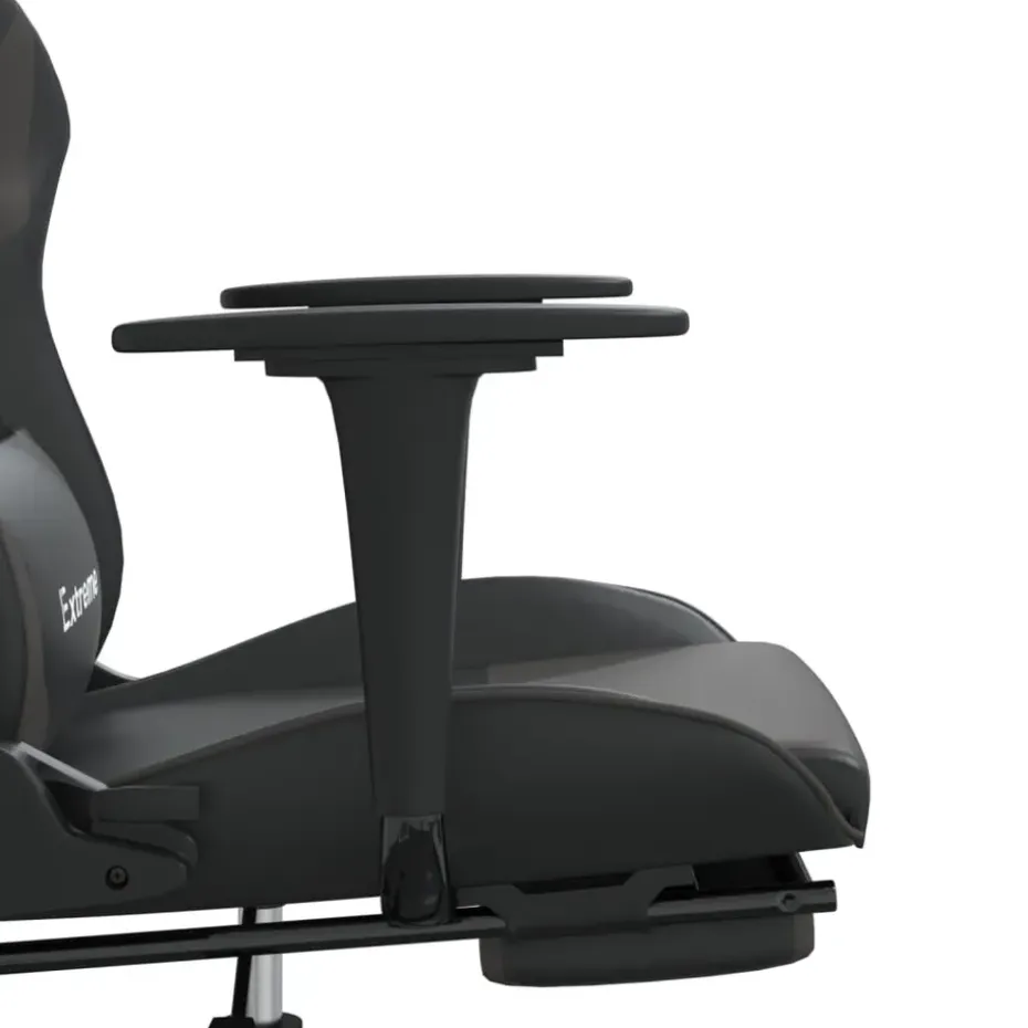 vidaXL - Gamingstoel - Grijs - Kunstleer