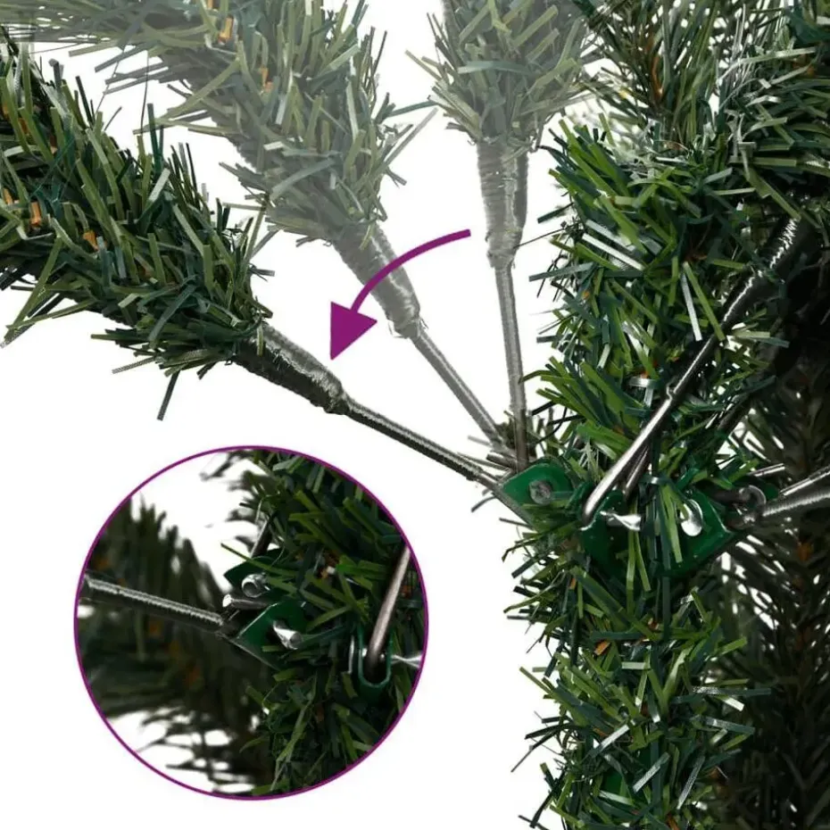 vidaXL - Gescharnierde Kunstkerstboom - Groen - 150 cm