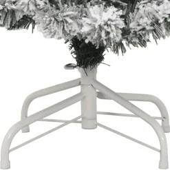 vidaXL - Gescharnierde Kunstkerstboom - Wit - 120 cm