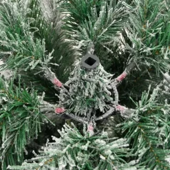 vidaXL - Gescharnierde Kunstkerstboom - Wit - 120 cm