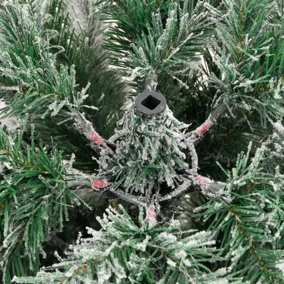 vidaXL - Gescharnierde Kunstkerstboom - Wit - 120 cm