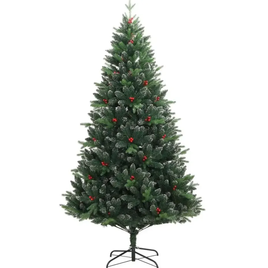 vidaXL - Gescharnierde Kunstkerstboom - Groen - 180 cm