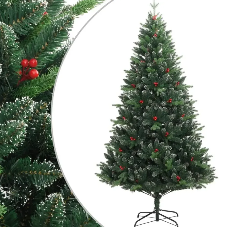 vidaXL - Gescharnierde Kunstkerstboom - Groen - 180 cm