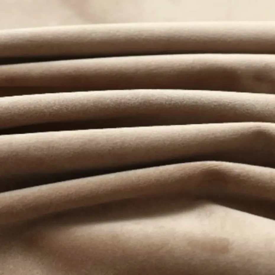 vidaXL - Gordijn - Beige - Fluweel - 140 x 175 cm - 2 stuks