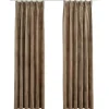 vidaXL - Gordijn - Beige - Fluweel - 140 x 225 cm - 2 stuks