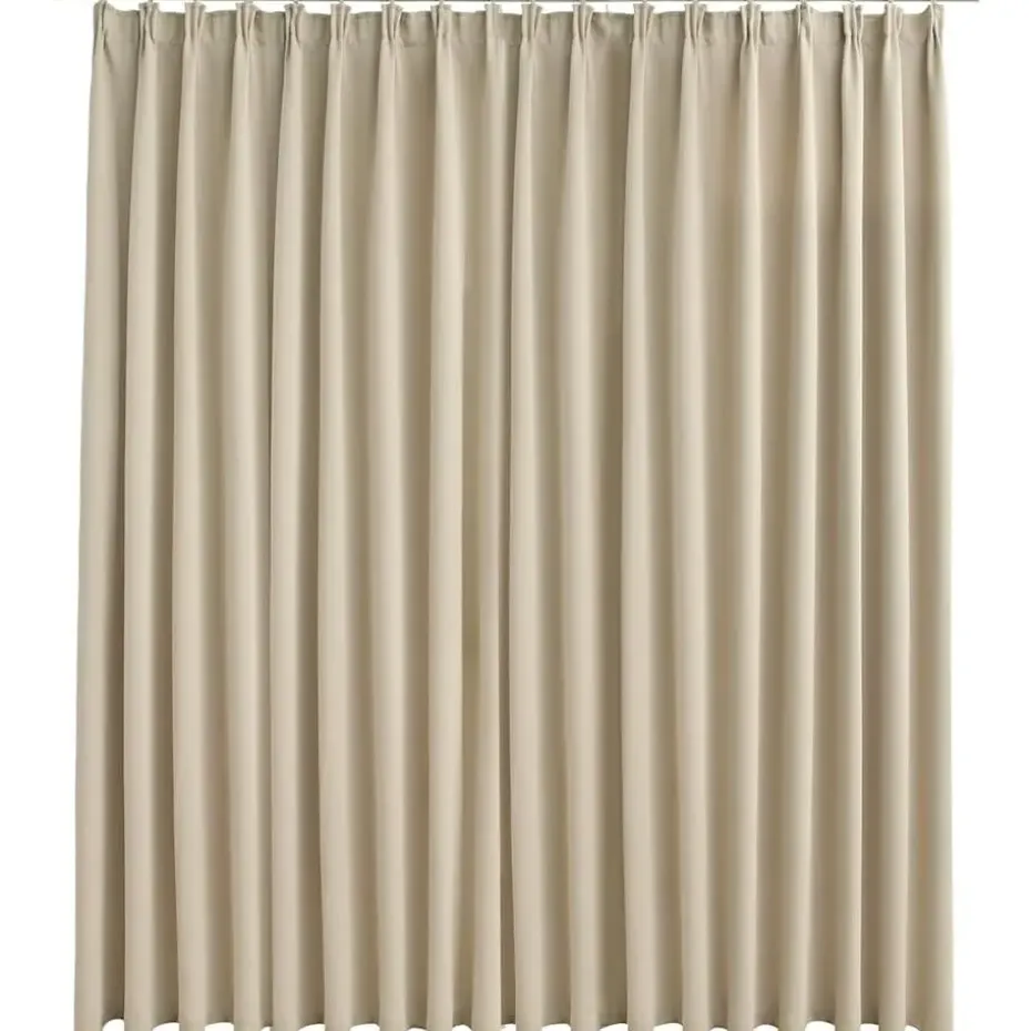 vidaXL - Gordijn - Beige - Stof