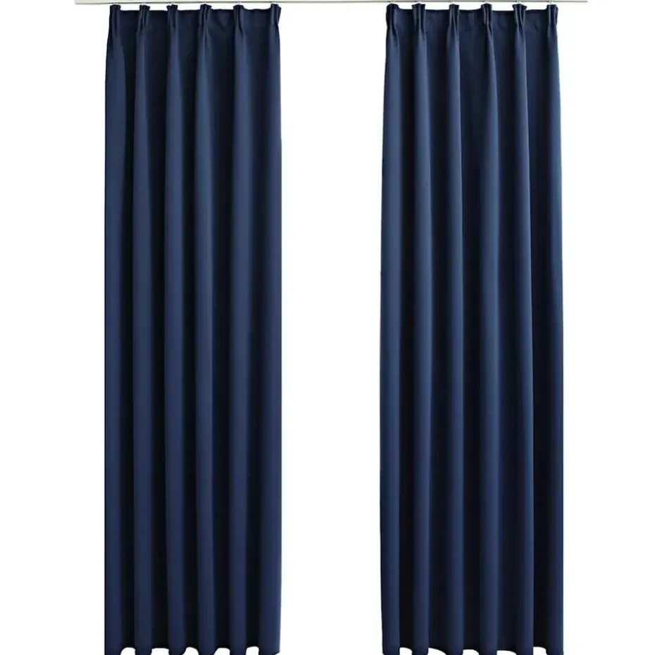 vidaXL - Gordijn - Blauw - Stof - 140 x 225 cm