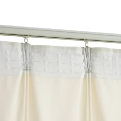 vidaXL - Gordijn - Crème - Fluweel - 140 x 245 cm - 2 stuks