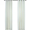 vidaXL - Gordijn - Crème - Fluweel - 140 x 245 cm - 2 stuks