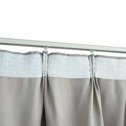 vidaXL - Gordijn - Grijs - Stof - 140 x 245 cm - 2 stuks
