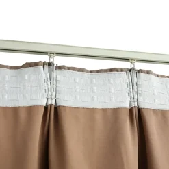 vidaXL - Gordijn - Taupe - Stof - 140 x 225 cm - 2 stuks