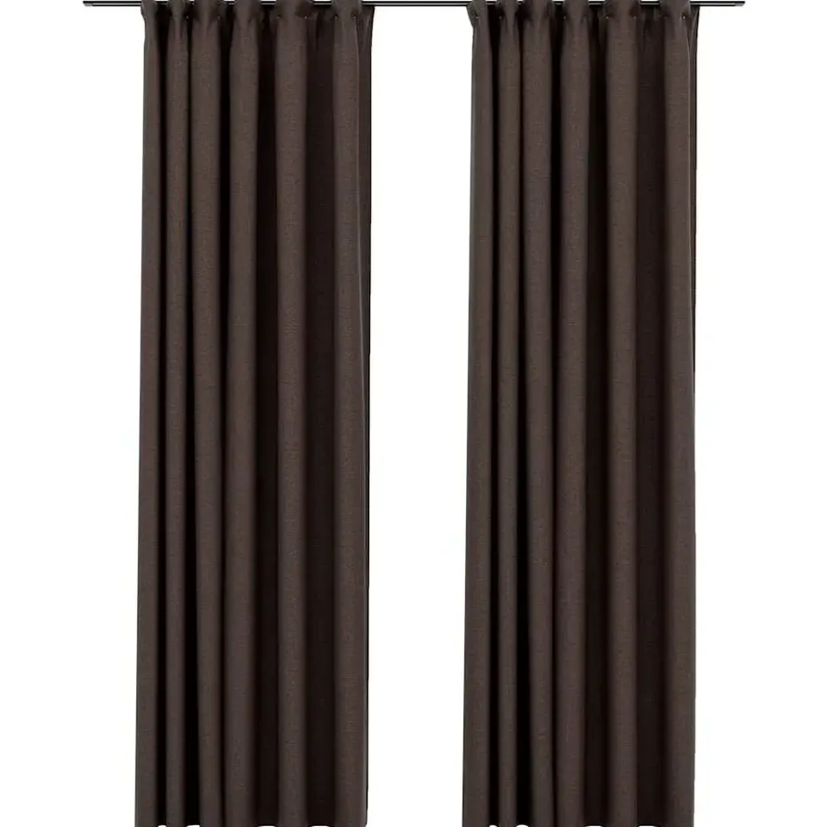 vidaXL - Gordijn - Taupe - Stof - 140 x 245 cm - 2 stuks