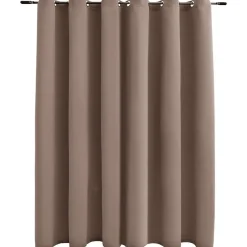 vidaXL - Gordijn - Taupe - Stof