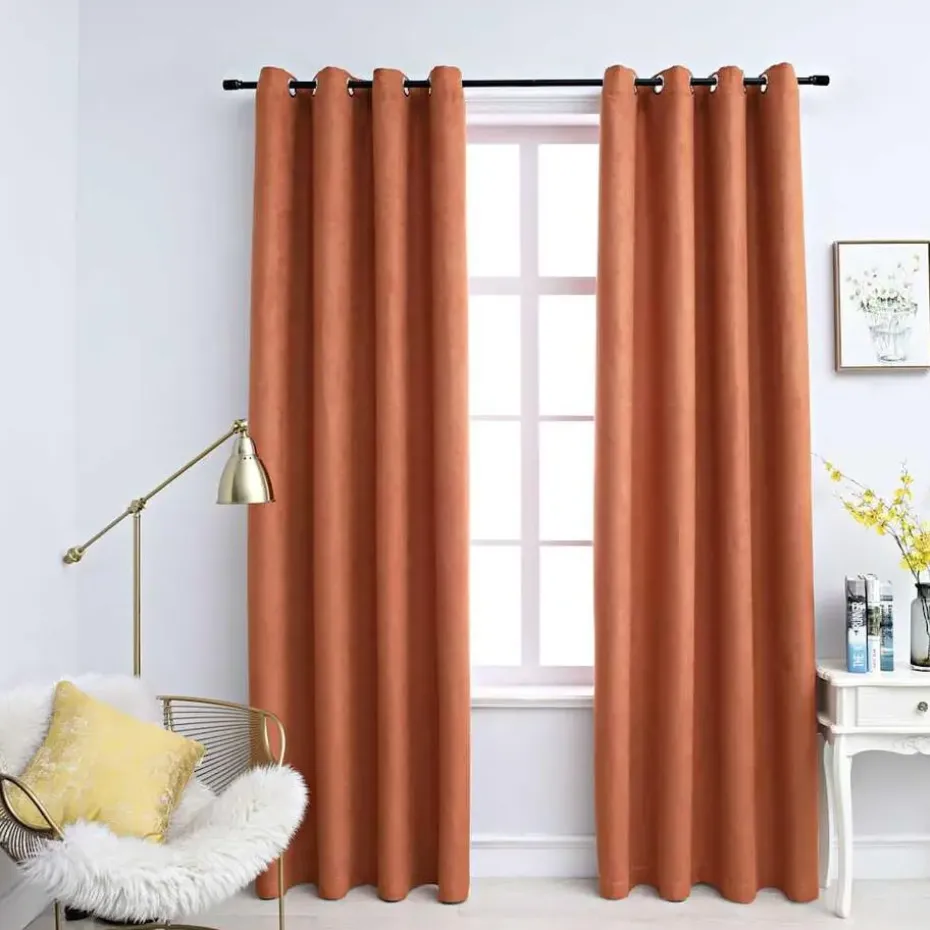 vidaXL - Gordijn - Taupe - Stof - 140 x 245 cm - 2 stuks