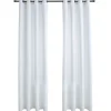 vidaXL - Gordijn - Wit - Stof - 140 x 175 cm - 2 stuks