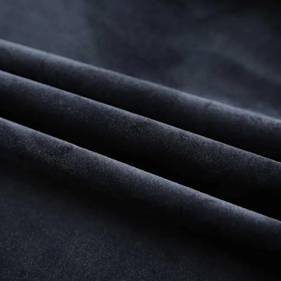 vidaXL - Gordijn - Zwart - Fluweel - 140 x 225 cm - 2 stuks