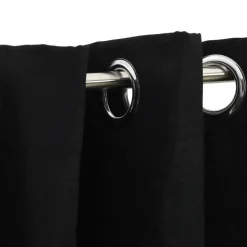 vidaXL - Gordijn - Zwart - Stof - 140 x 225 cm - 2 stuks