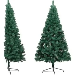 vidaXL - Halve Kerstboom - Groen - 180 x 115 cm
