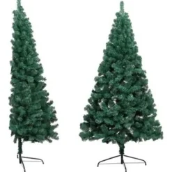vidaXL - Halve Kerstboom - Groen - 210 x 120 cm
