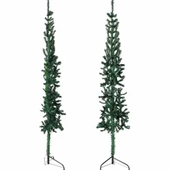 vidaXL - Halve Kunstkerstboom - Groen - 150 cm