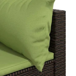 vidaXL - Hoekbank - Bruin - Poly rattan