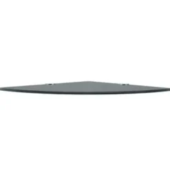 vidaXL - Hoekplank - Zwart - Glas - 25 x 25 cm