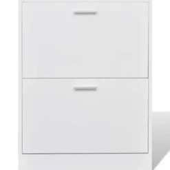 vidaXL - Houten Schoenenkast - Wit - Hout