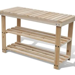 vidaXL - Houten Schoenenkast - Bruin - Hout