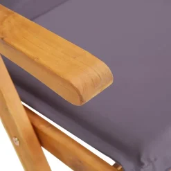vidaXL - Houten Stoel - Grijs - Hout - 2 stuks