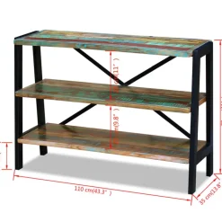vidaXL - Houten Tafel - Multikleur - Hout