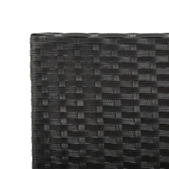 vidaXL - 2-in-1 Tuinbankje met kussens - Zwart - Poly rattan - 176x70x80 cm