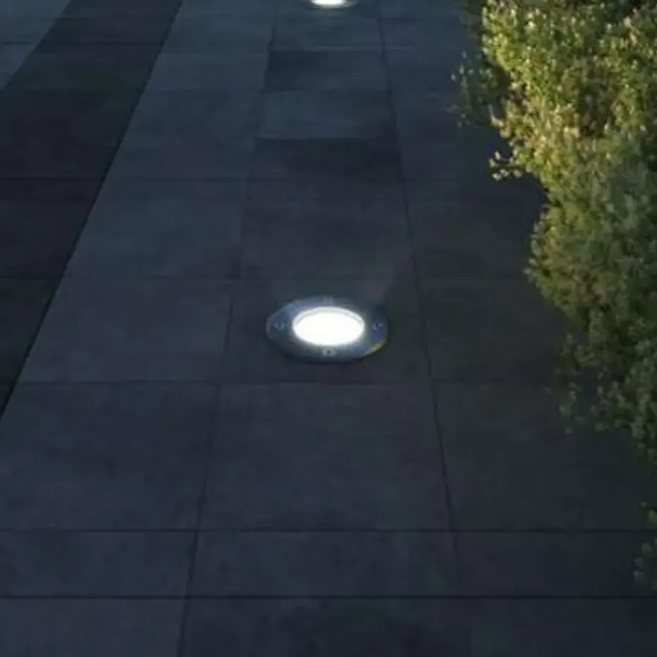 vidaXL - Inbouw Tuinlamp - Zilver - Aluminium - 3 stuks