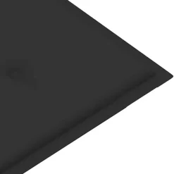 vidaXL - Inklapbaar Tuinbank met antraciet kussen - Bamboe - 118x38x45 cm