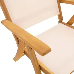 vidaXL - Inklapbare tuinstoelen - Bruin - Acaciahout - 2 stuks