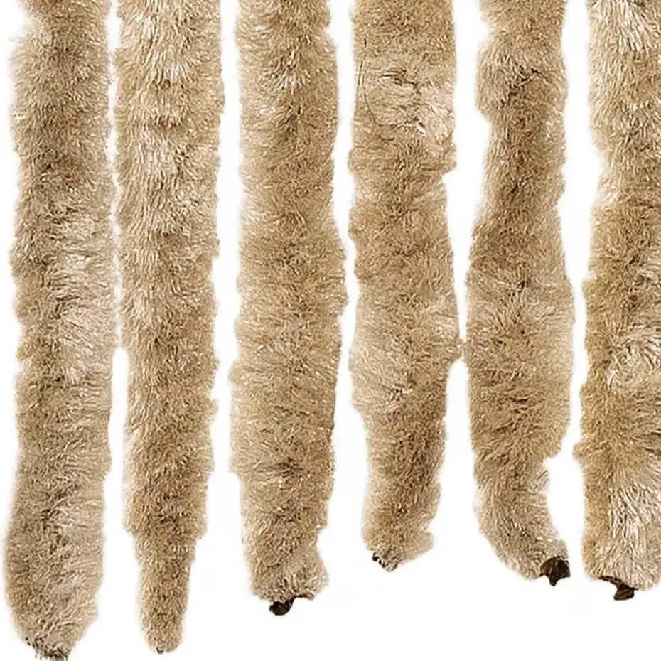 vidaXL - Insectengordijn - Beige - Polypropyleen - 90 x 220 cm