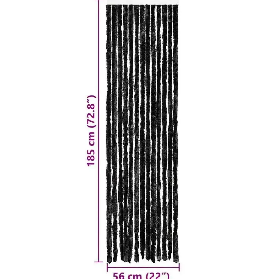 vidaXL - Insectengordijn - Antraciet - Polypropyleen