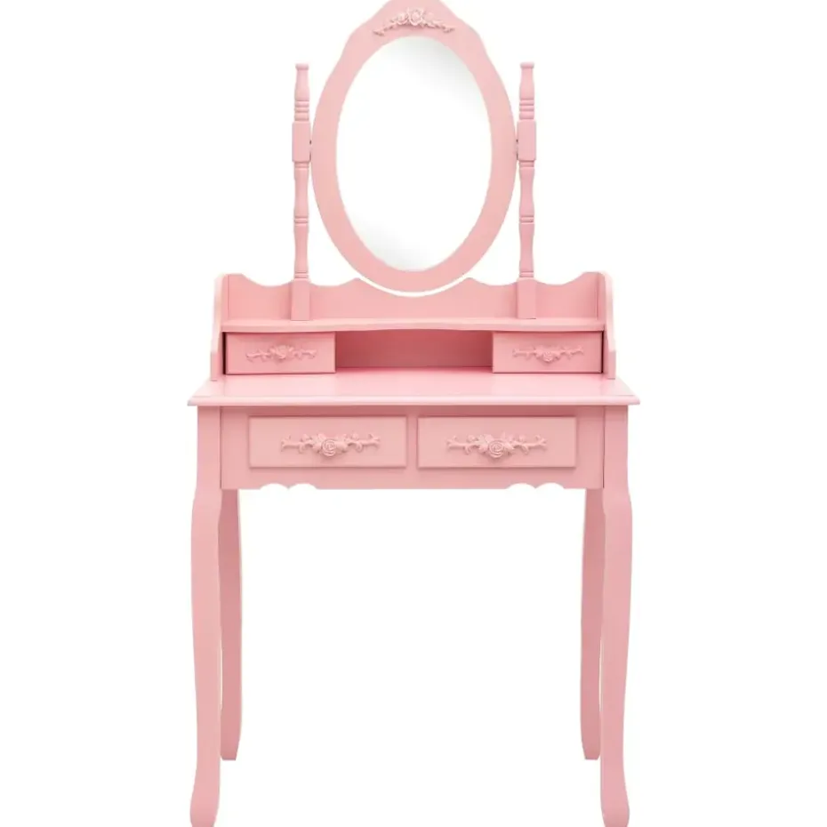 vidaXL - Kaptafel - Roze - Hout