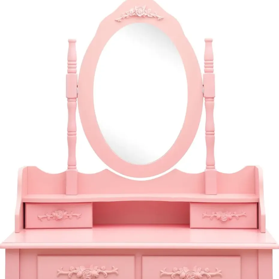 vidaXL - Kaptafel - Roze - Hout