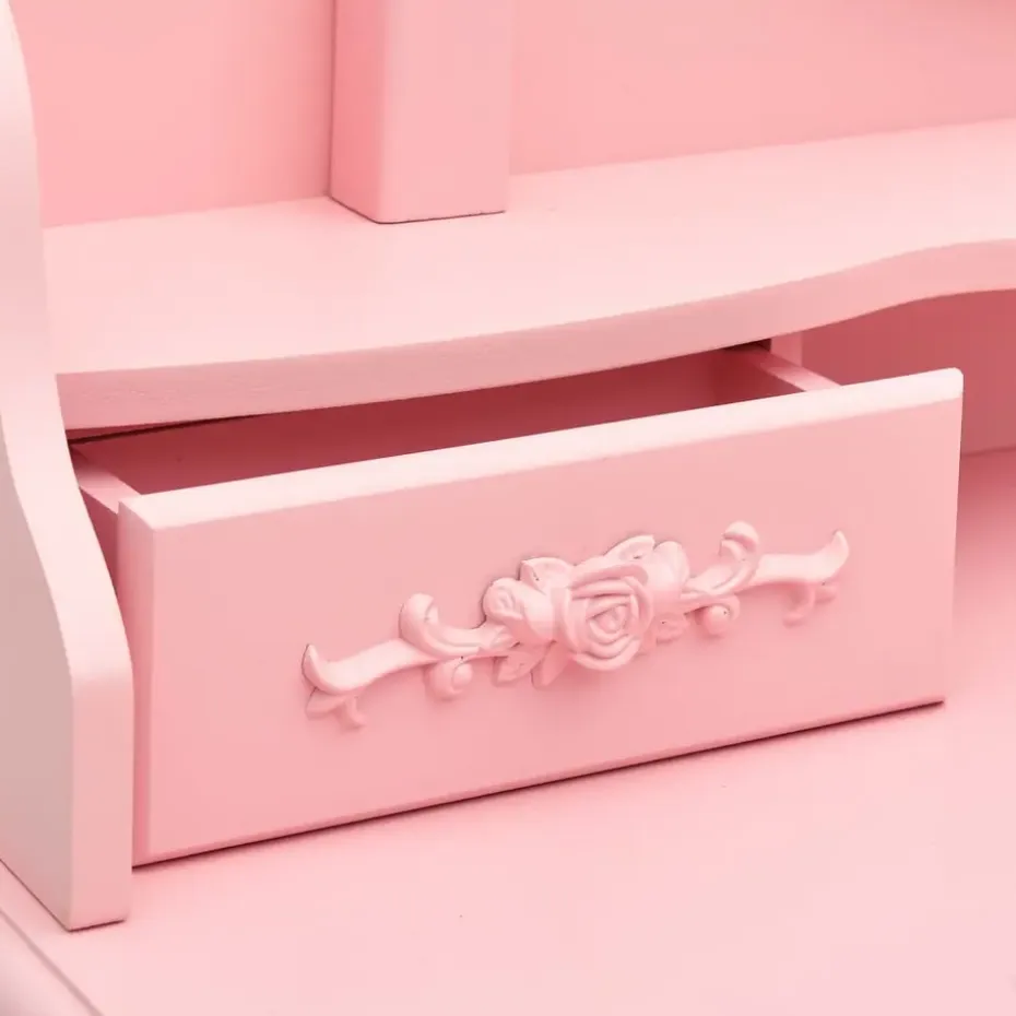 vidaXL - Kaptafel - Roze - Hout