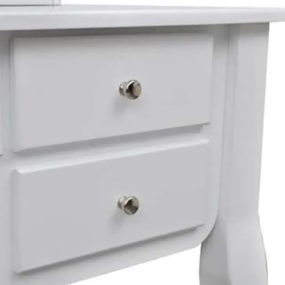 vidaXL - Kaptafel - Wit - Hout